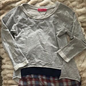Gray Long Sleeve Kids Top